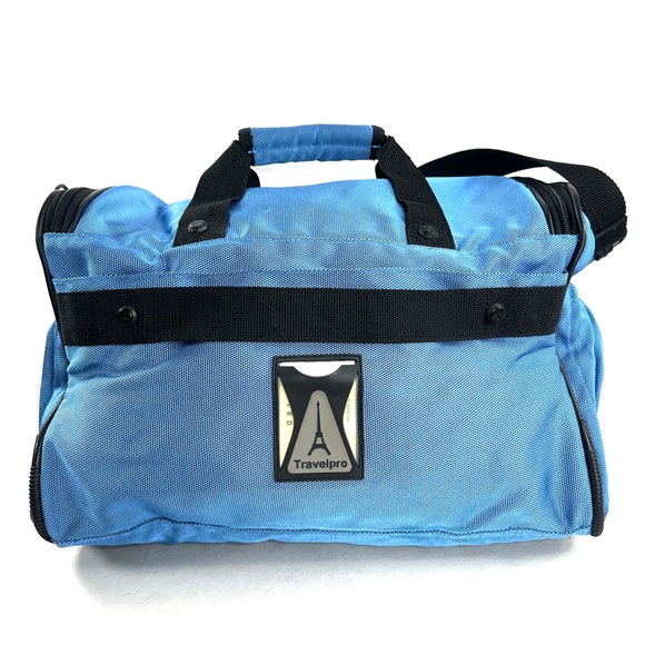 TravelPro Blue Ballistic Nylon Multi Purpose Travel Tote Crew Flight Extra Strap - Picture 5 of 11